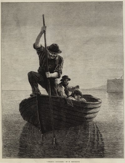 Spearing Flounders by Hamilton Macallum